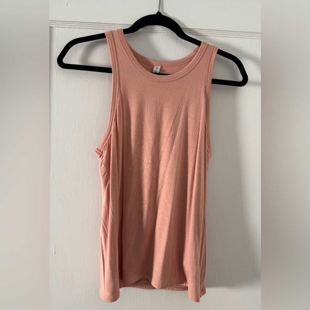 "Gentle Fawn Pink Tank Top | Sleeveless, Lightweight Tee | Size Small